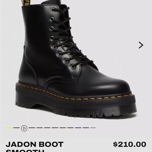 Dr. Martens Black Smooth Combat Boots